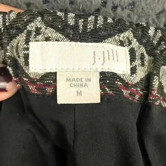 J Jill Lined Skirt MEDIUM Women's Tribal Aztec Pencil Fitted Short Straight - Picture 3 of 11